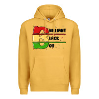 Mustard black boy Premium Hoodie - MaliasSmallBusiness