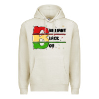 Oatmeal Heather black boy Premium Hoodie - MaliasSmallBusiness