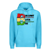 Ocean Blue black boy Premium Hoodie - MaliasSmallBusiness
