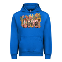 Cobalt love horse western floral Urban Hoodie - NancyCooperArtShop