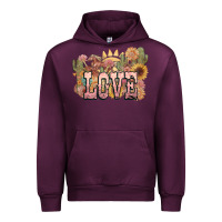 Mauve Wine love horse western floral Urban Hoodie - NancyCooperArtShop