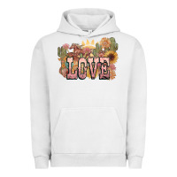 Pigment Lunar Rock love horse western floral Urban Hoodie - NancyCooperArtShop