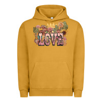 Pigment Peanut Butter love horse western floral Urban Hoodie - NancyCooperArtShop