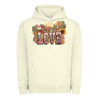 Pigment Pistachio love horse western floral Urban Hoodie - NancyCooperArtShop