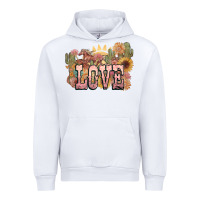 White love horse western floral Urban Hoodie - NancyCooperArtShop