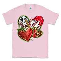 Bubblegum Pink baseball with strawberry hearts Classic Tee - texasbilliewilder