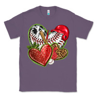 Lavender baseball with strawberry hearts Classic Tee - texasbilliewilder