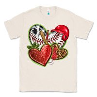 Natural baseball with strawberry hearts Classic Tee - texasbilliewilder
