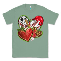 Sage baseball with strawberry hearts Classic Tee - texasbilliewilder