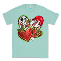 Seafoam baseball with strawberry hearts Classic Tee - texasbilliewilder