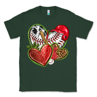 Sports Green baseball with strawberry hearts Classic Tee - texasbilliewilder