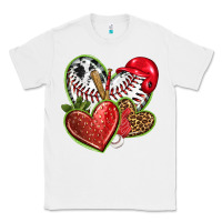 White baseball with strawberry hearts Classic Tee - texasbilliewilder
