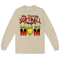 Mushroom my favorite softball player calls me mom Long Sleeve Tee - Zillion Design Studio