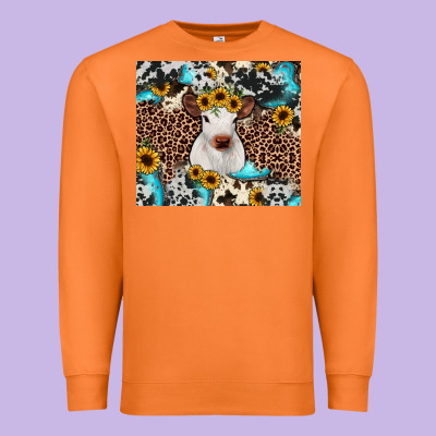 Western Calf Premium Sweatshirt Designed By Jahusdesignshop