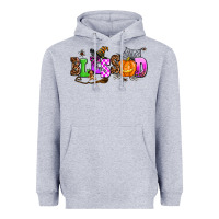 Heather Grey halloween blessed Heavyweight Hoodie - AdoDesignShop