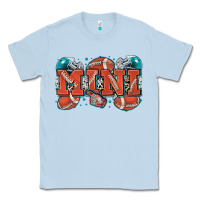 Dusty Blue mini American football Classic Tee - Zillion Design Studio