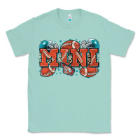Seafoam mini American football Classic Tee - Zillion Design Studio