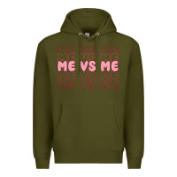 Army Green me vs me Premium Hoodie - MaliasSmallBusiness