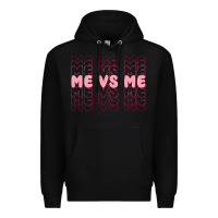 Black me vs me Premium Hoodie - MaliasSmallBusiness