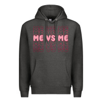 Charcoal Heather me vs me Premium Hoodie - MaliasSmallBusiness