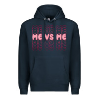 Navy me vs me Premium Hoodie - MaliasSmallBusiness
