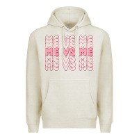 Oatmeal Heather me vs me Premium Hoodie - MaliasSmallBusiness