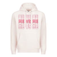 Pale Pink me vs me Premium Hoodie - MaliasSmallBusiness