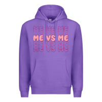 Purple me vs me Premium Hoodie - MaliasSmallBusiness