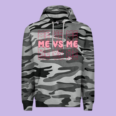 Me Vs Me Premium Hoodie Designed By Maliassmallbusiness
