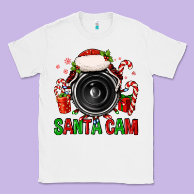 Santa Cam Classic Tee Designed By Fadigitalartstudio
