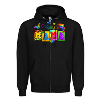 Black proud mama Zipper Hoodie - Zillion Design Studio