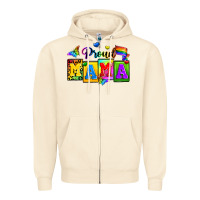 Sandshell proud mama Zipper Hoodie - Zillion Design Studio
