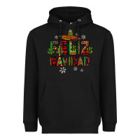 Black feliz navidad Heavyweight Hoodie - JahusDesignShop