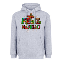 Heather Grey feliz navidad Heavyweight Hoodie - JahusDesignShop