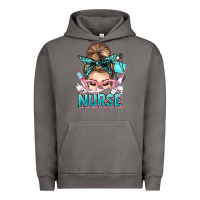 Pigment Tornado nurse life messy bun Urban Hoodie - NancyCooperArtShop