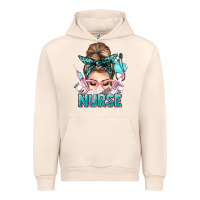 Sandshell nurse life messy bun Urban Hoodie - NancyCooperArtShop