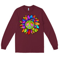 Burgundy pride sunflower Long Sleeve Tee - texasbilliewilder