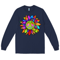 Navy pride sunflower Long Sleeve Tee - texasbilliewilder