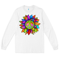 White pride sunflower Long Sleeve Tee - texasbilliewilder