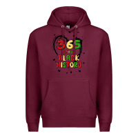 Burgundy 365 days Premium Hoodie - MaliasSmallBusiness
