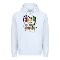 White 365 days Premium Hoodie - MaliasSmallBusiness