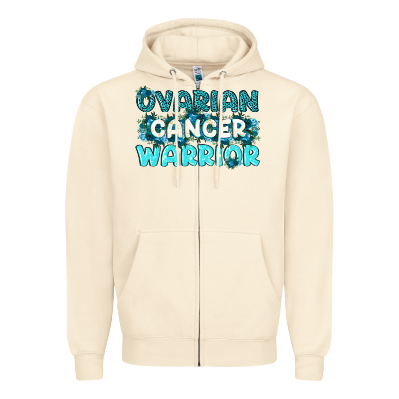 Ovarian Cancer Warrior Zipper Hoodie by texasbilliewilder | Teevron