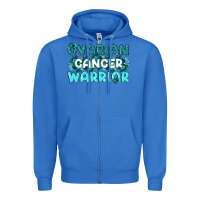 True Royal Ovarian Cancer Warrior Zipper Hoodie - texasbilliewilder
