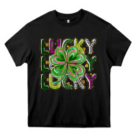Black Lucky Heavy Core Tee - CowhideDigitalArt