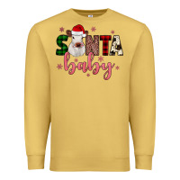 Antique Gold Santa baby Cow Premium Sweatshirt - JahusDesignShop