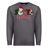 Charcoal Heather Santa baby Cow Premium Sweatshirt - JahusDesignShop