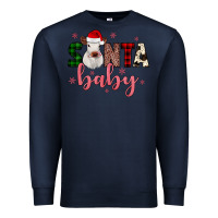 Navy Santa baby Cow Premium Sweatshirt - JahusDesignShop
