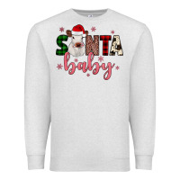 Oatmeal Heather Santa baby Cow Premium Sweatshirt - JahusDesignShop