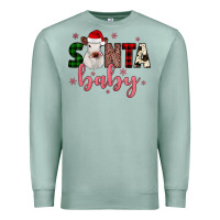 Seafoam Santa baby Cow Premium Sweatshirt - JahusDesignShop