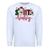 White Santa baby Cow Premium Sweatshirt - JahusDesignShop